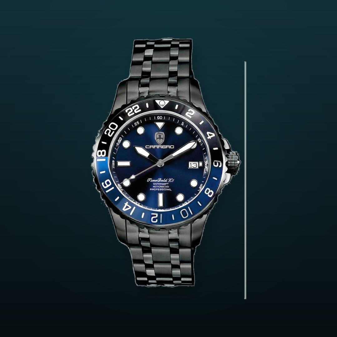 TIME BOLD- X8 BLACK/BLUE | Blue Dial