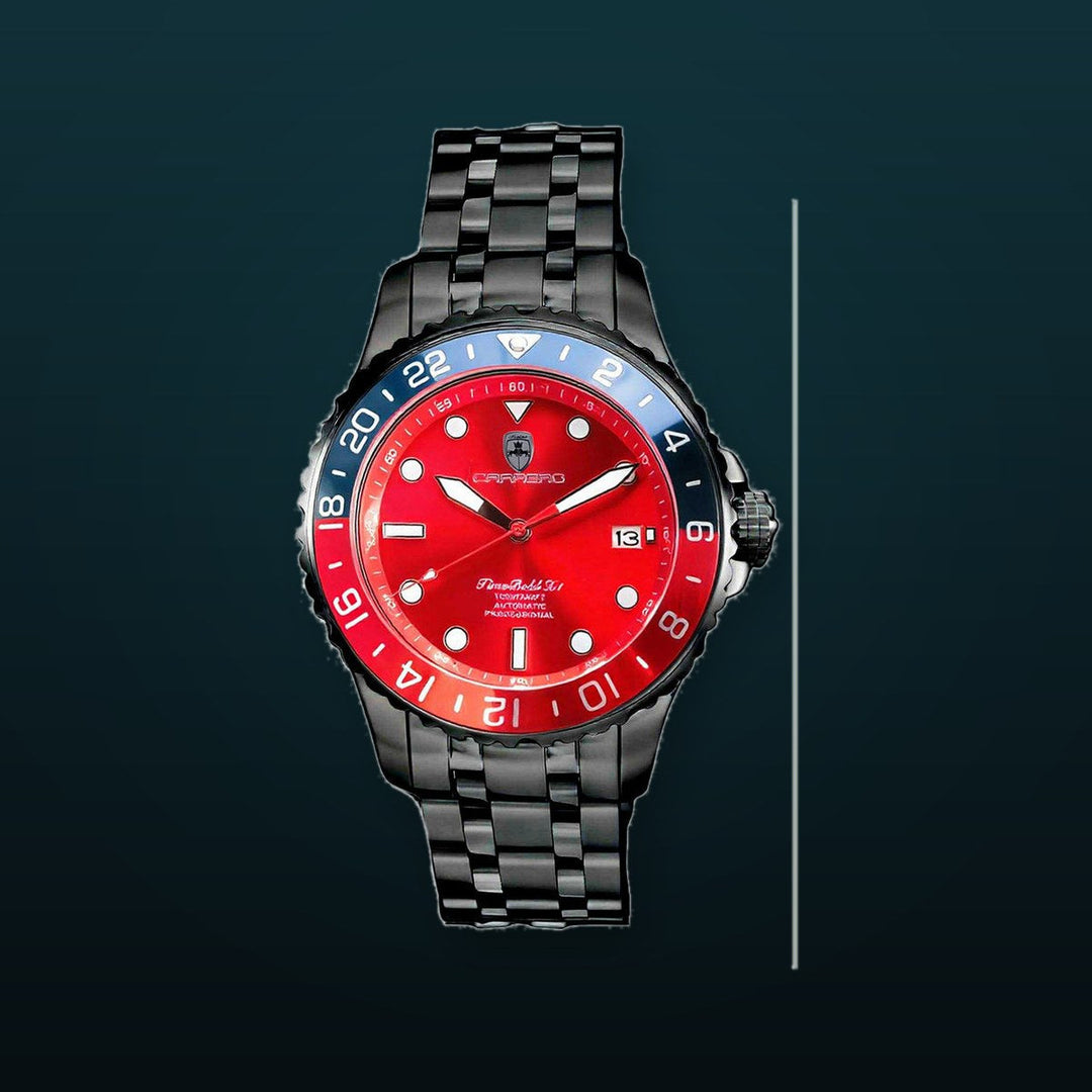 TIME BOLD- X5 RED/BLUE | Red Dial