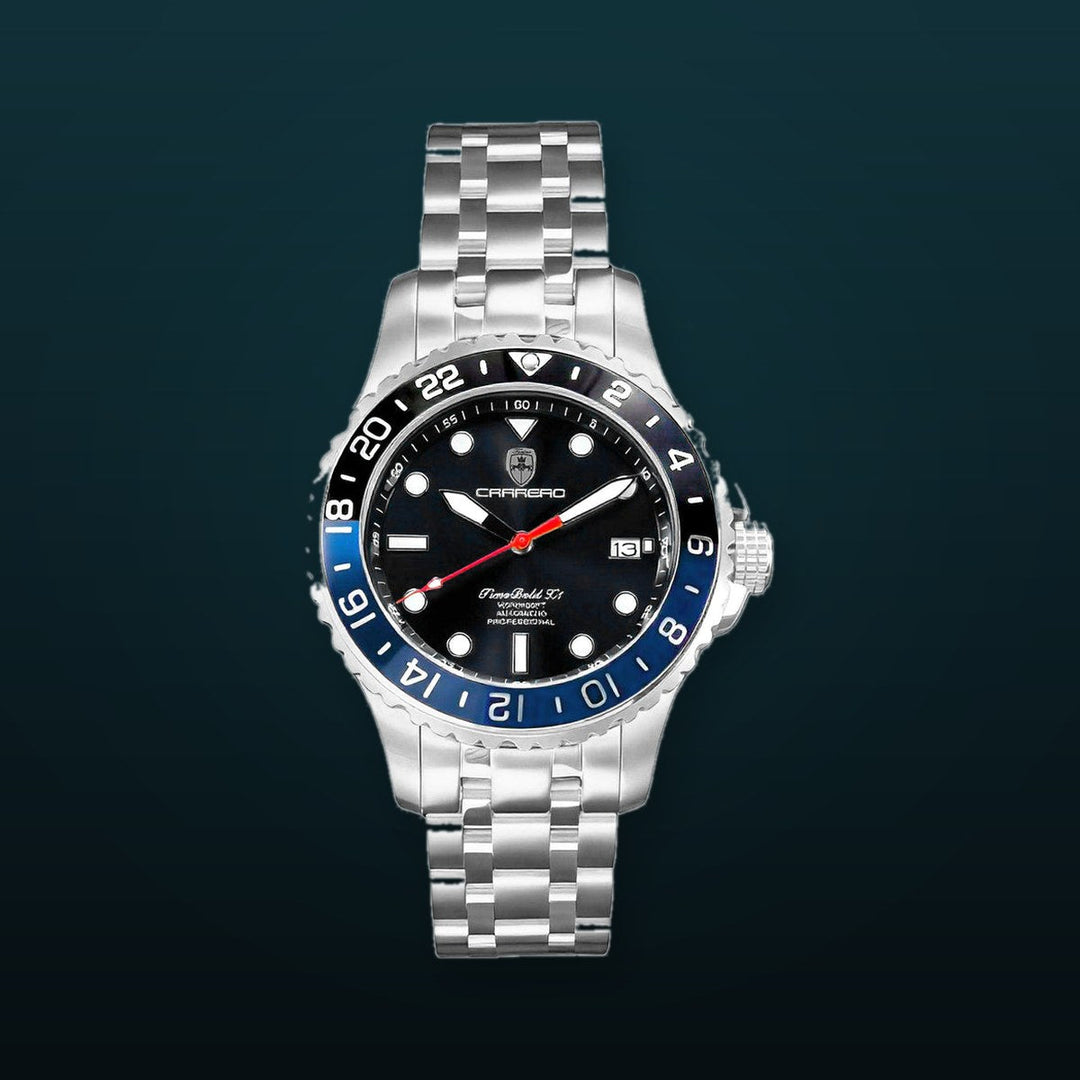 TIME BOLD- X10 BLACK/BLUE | Black Dial