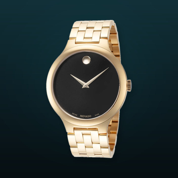 Veturi 40mm / Black / Gold | Black Dial
