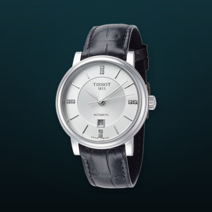CARSON 30mm / Silver / Black | Silver Dial