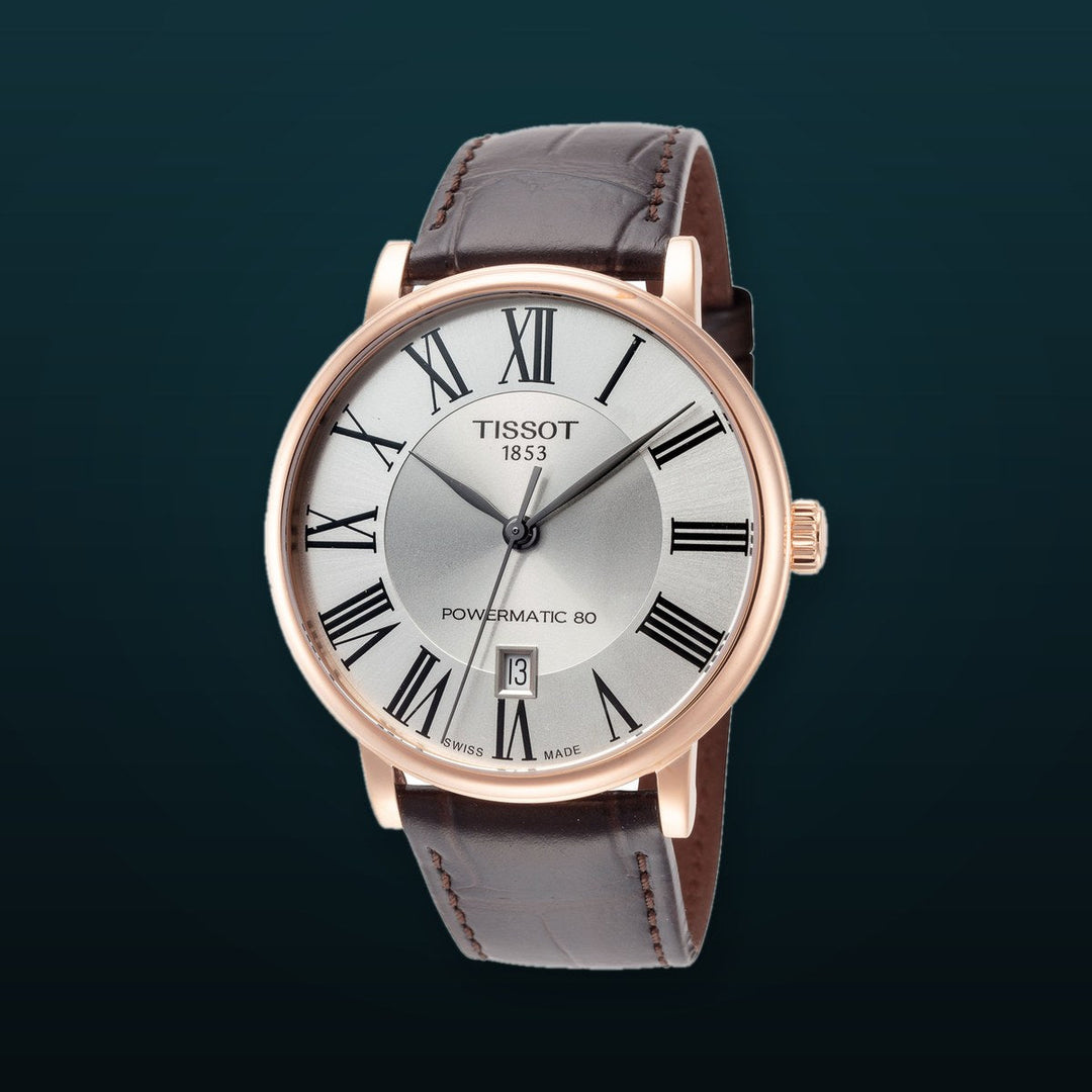 CARSON 40mm / Silver / Brown | Silver Dial