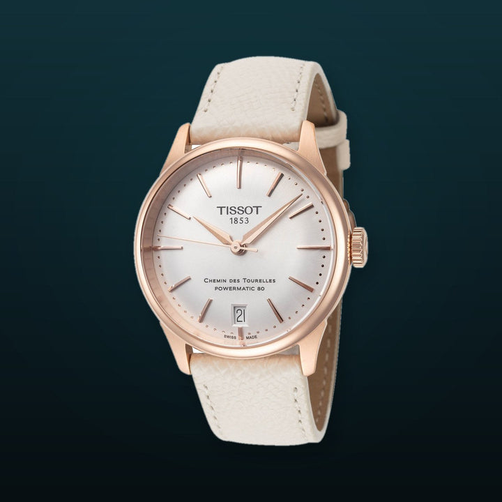 CHEMIN DES TOURELLES 34mm / Silver / Cream | Silver Dial