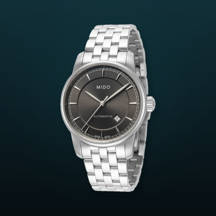 Baroncelli II 29mm / Black / Silver | Black Dial