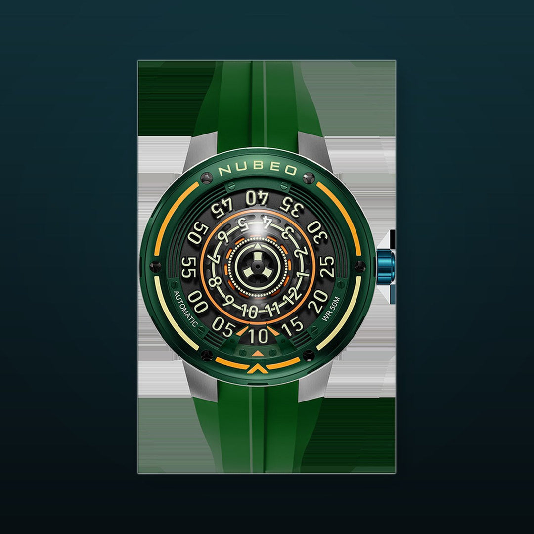 Orbiter Automatic Limited Edition Green / Silicone Strap | Green Dial