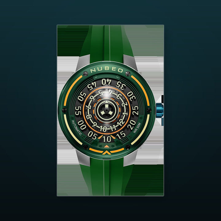 Orbiter Automatic Limited Edition Green / Silicone Strap | Green Dial