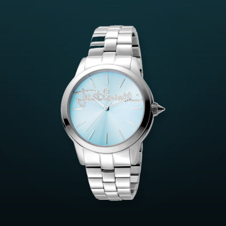 Just Cavalli 36mm / Silver | Ice Blue Dial
