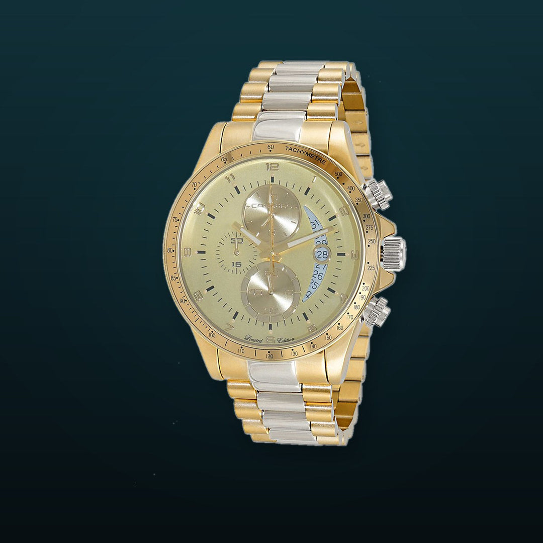 WINNER CIRCLE Yellow/2-Tone Gold | Yellow Dial