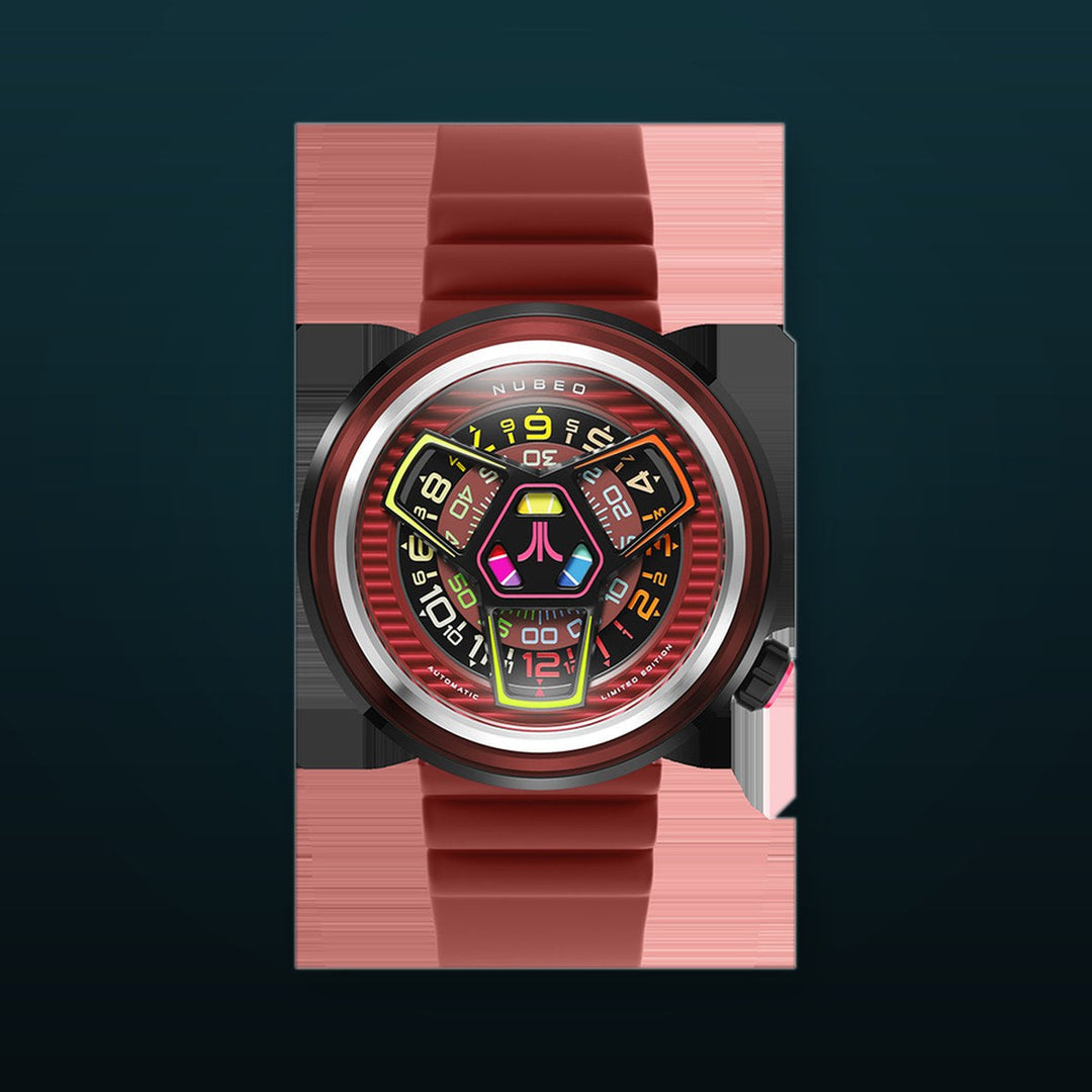 Ventana Automatic Atari Retro Gamer Limited Edition Red / Rubber Strap | Red Dial