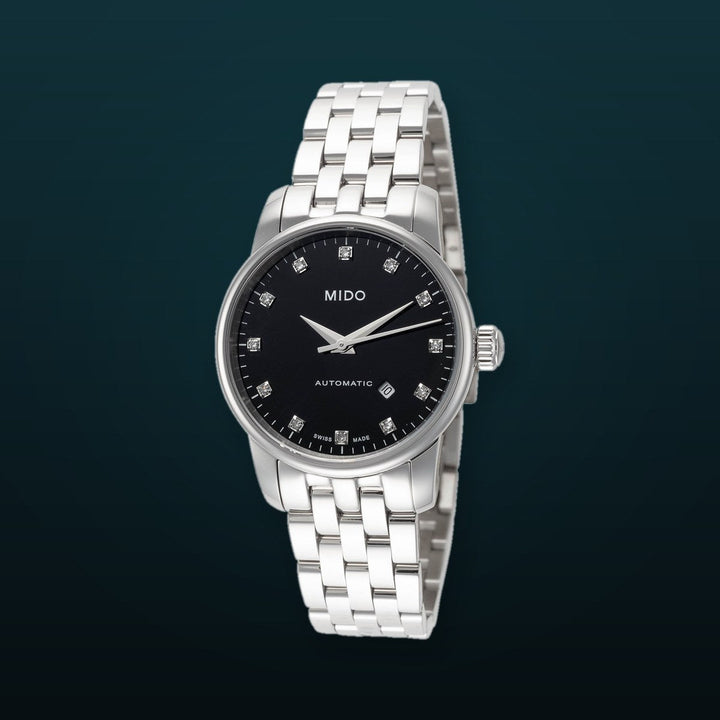Baroncelli 29mm / Black / Silver | Black Dial