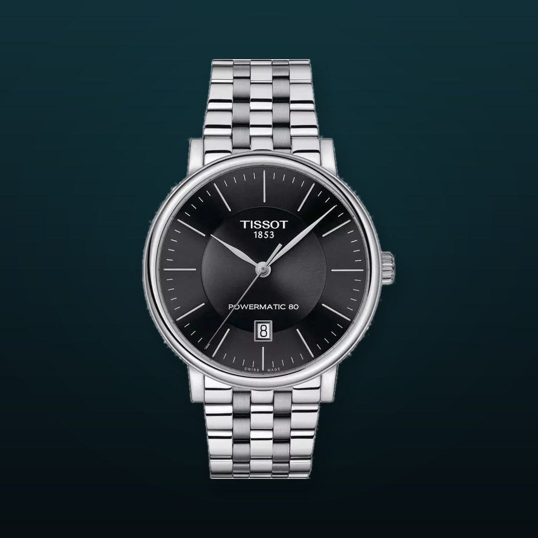Carson 40mm / Black / Silver | Black Dial