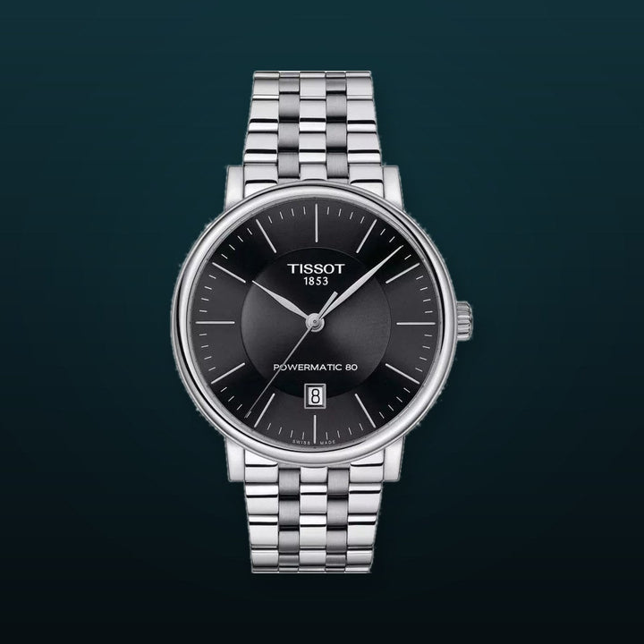 Carson 40mm / Black / Silver | Black Dial