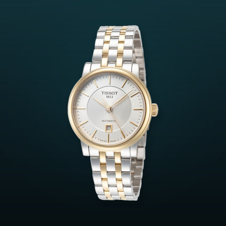 Carson 30mm / Silver / Silver and Rose Gold Silver Dial