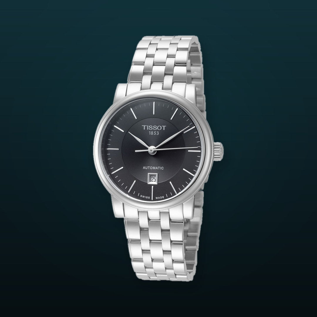 Carson 30mm / Black / Silver | Black Dial