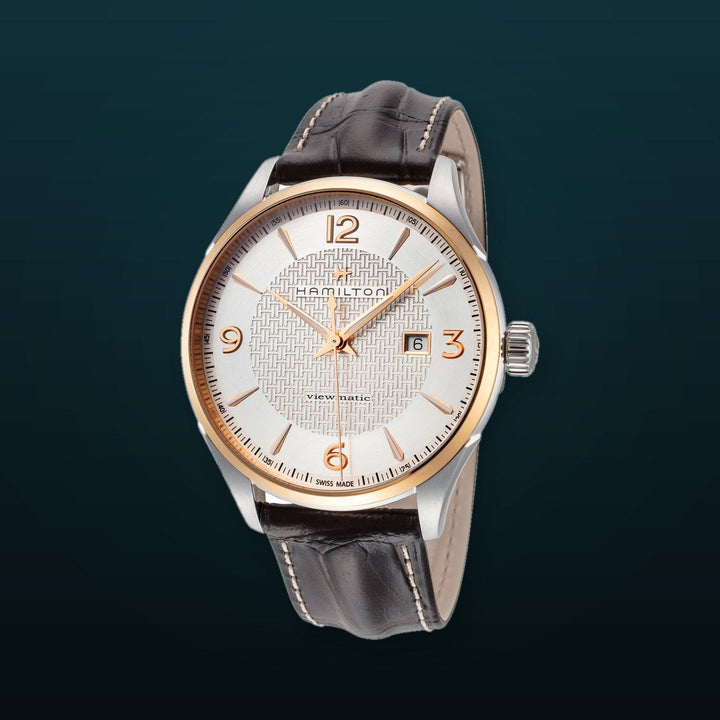 Jazzmaster 44mm / Silver / Brown | Silver Dial