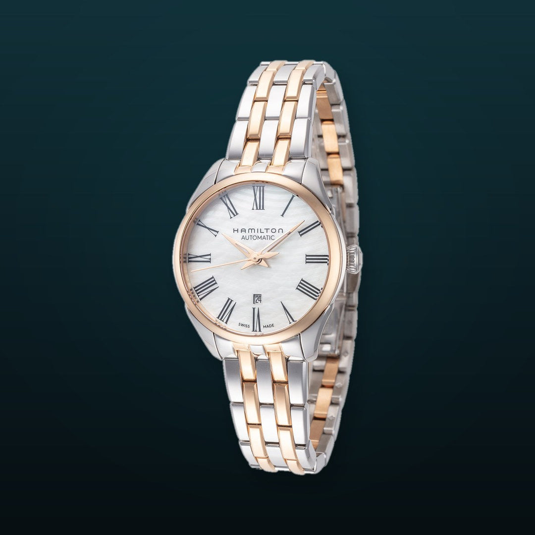 JAZZMASTER 30mm / Mother-of-Pearl / Silver and Rose Gold Mother-of-Pearl Dial