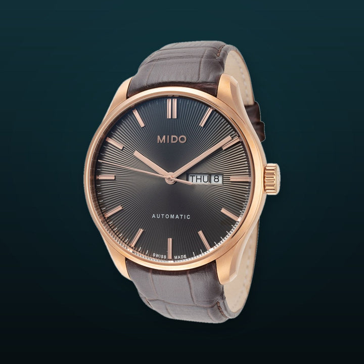 Belluna II 42.5mm / Grey / Brown | Grey Dial