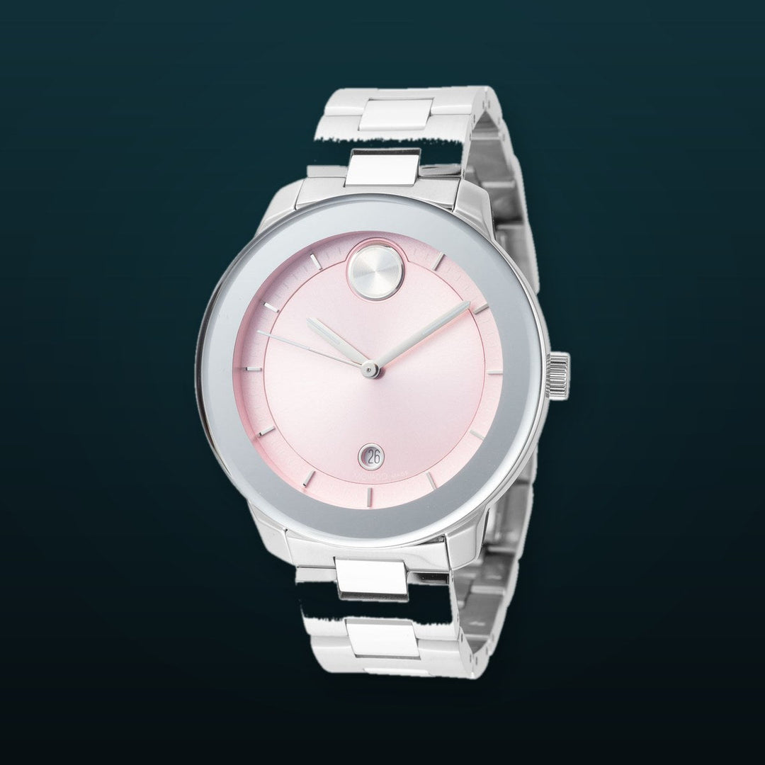 Bold 38mm / Pink / Silver | Pink Dial
