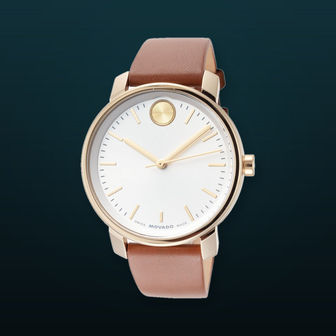 Bold 34mm / White / Brown | White Dial