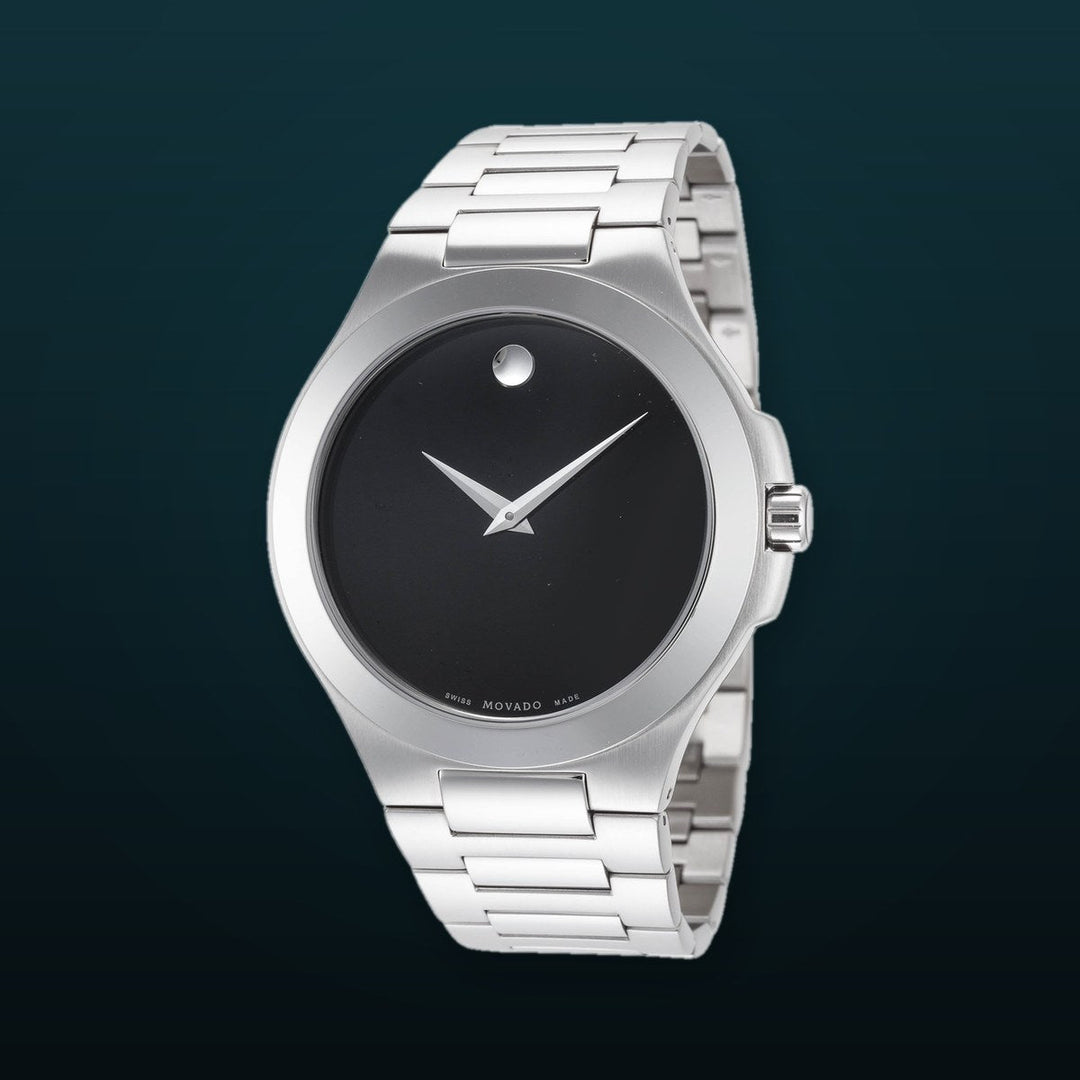 Movado Collection 39mm / Black / Silver | Black Dial