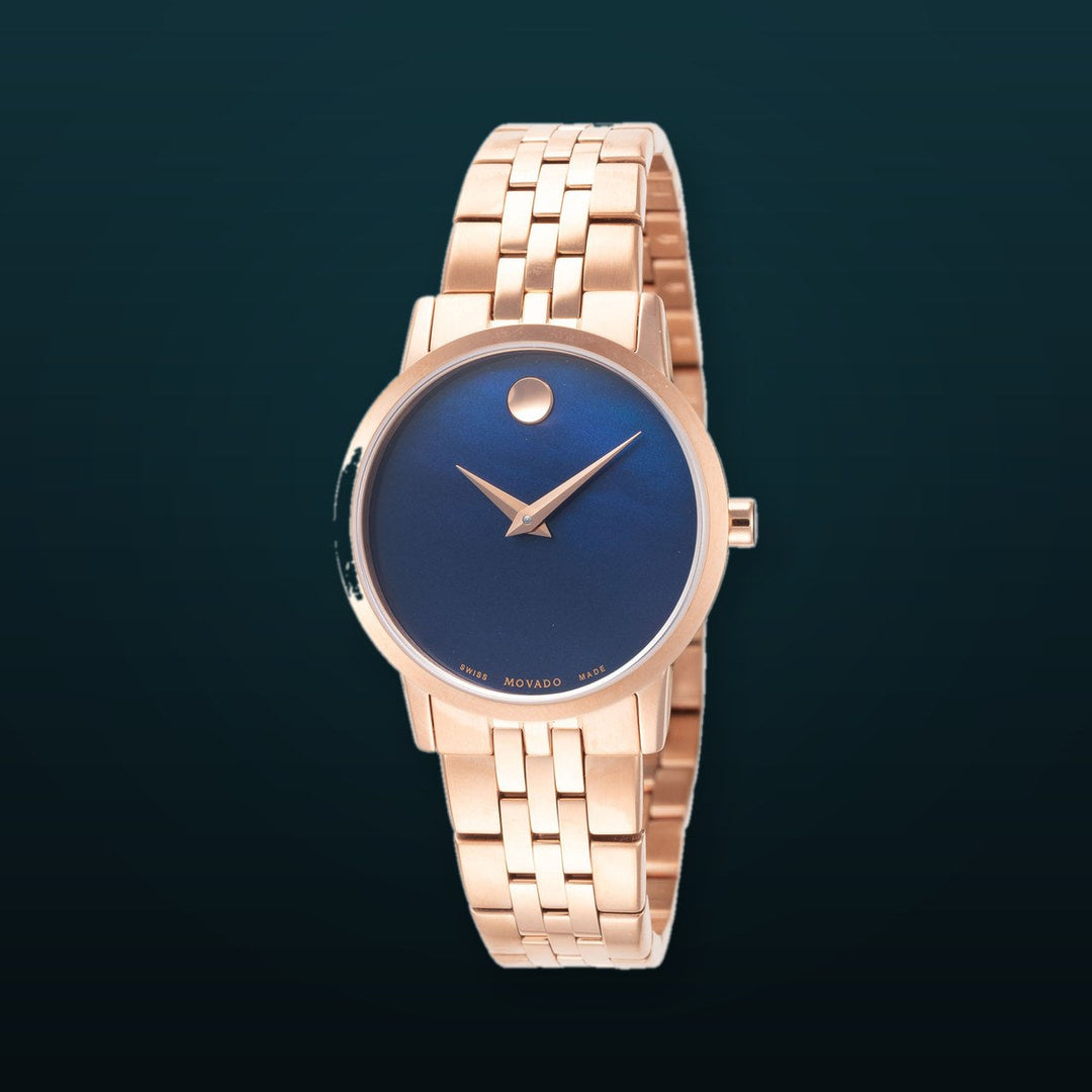 Museum 28mm / Blue Mother-of-Pearl / Rose Gold | Blue Mother-of-Pearl Dial