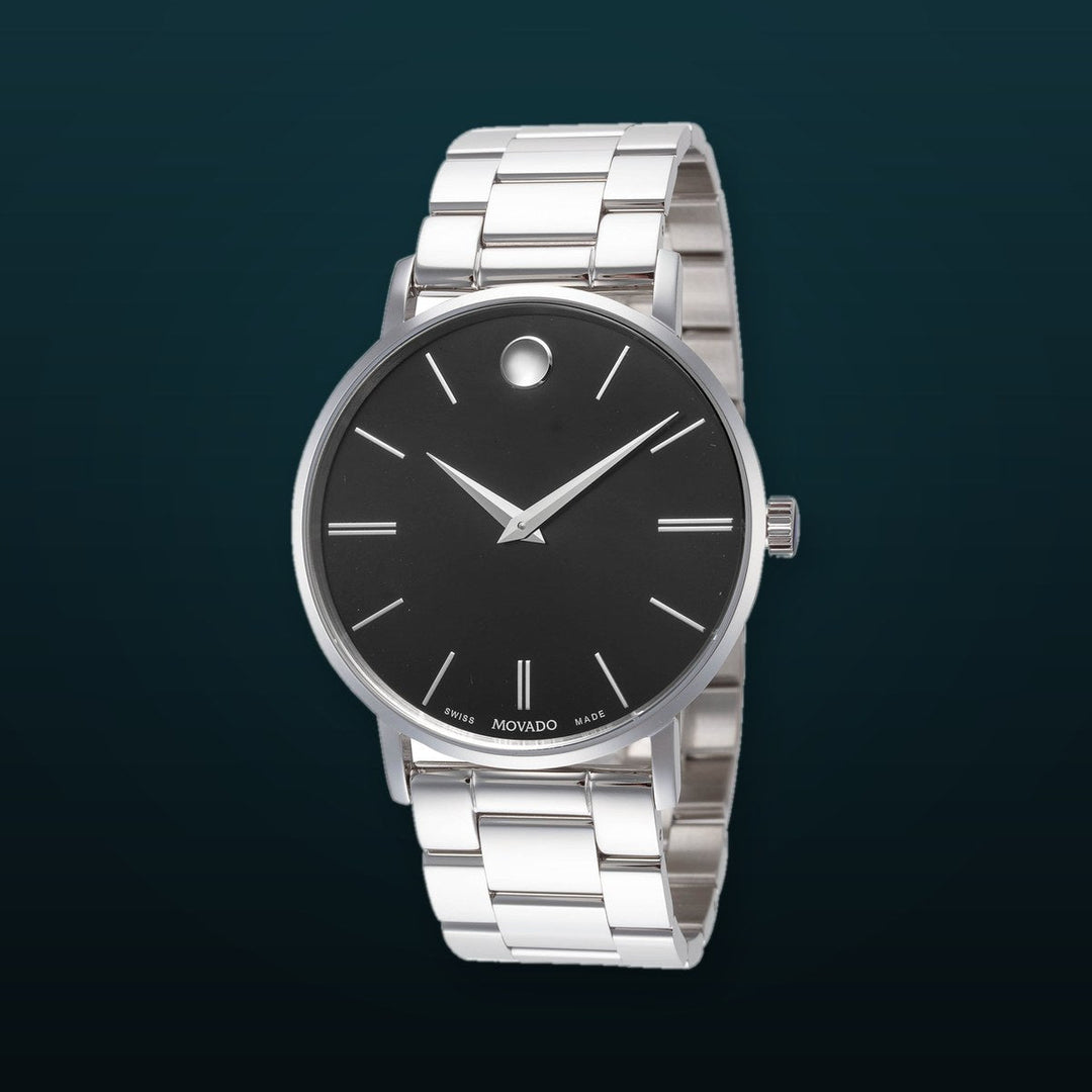 Corporate 40mm / Black / Silver Black Dial