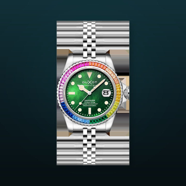 Atlantica 40 Rainbow Automatic Stainless Steel / Stainless Steel | Green Dial