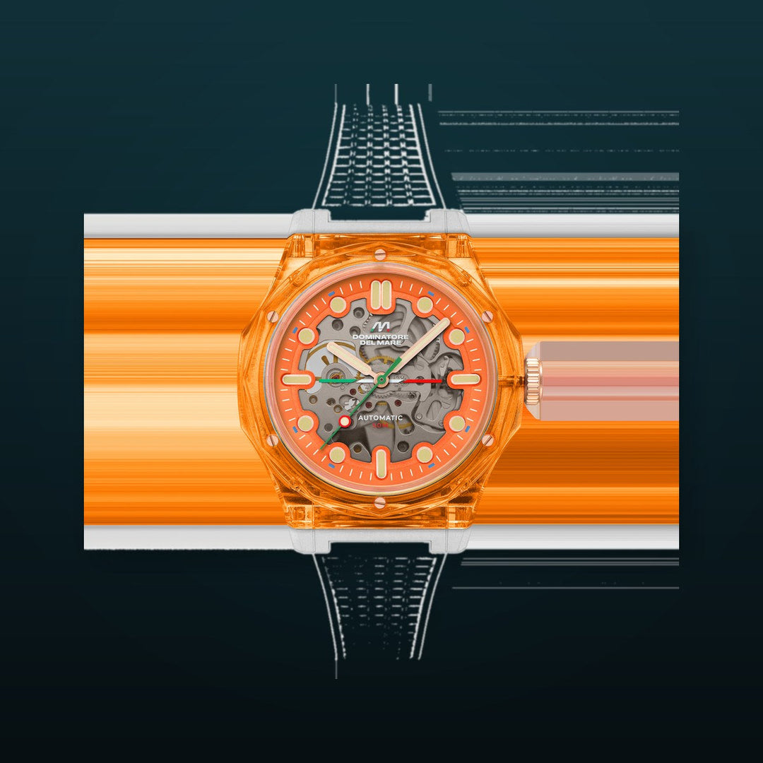 Ravello Automatic Orange / Silicone | Orange Dial