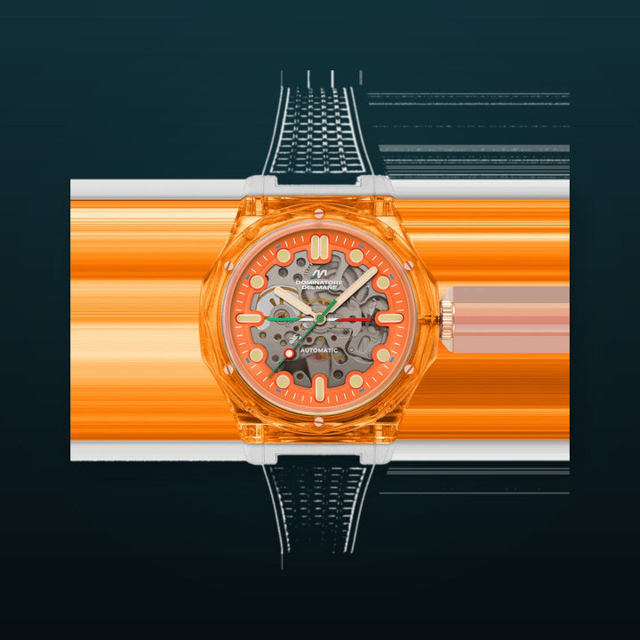 Ravello Automatic Orange / Silicone | Orange Dial