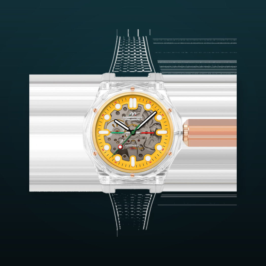 Ravello Automatic Yellow / Silicone | Yellow Dial