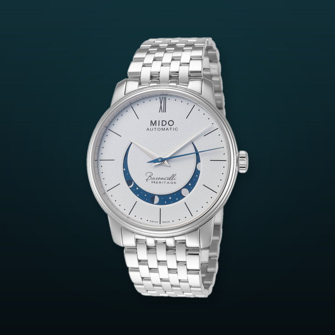 Mido 39mm / Silver / White | White Dial