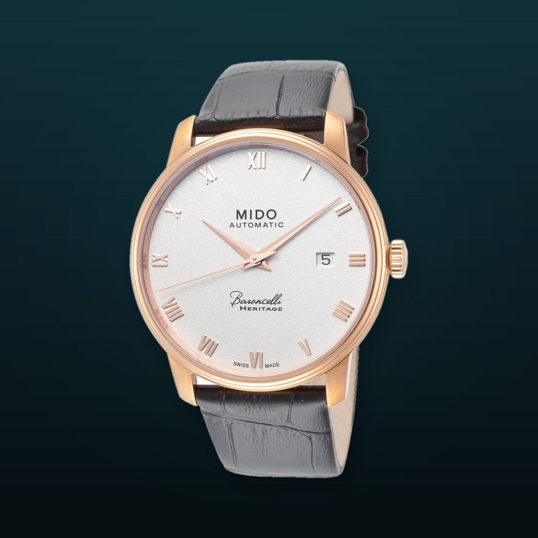 Mido 39mm / Black / Silver | Silver Dial