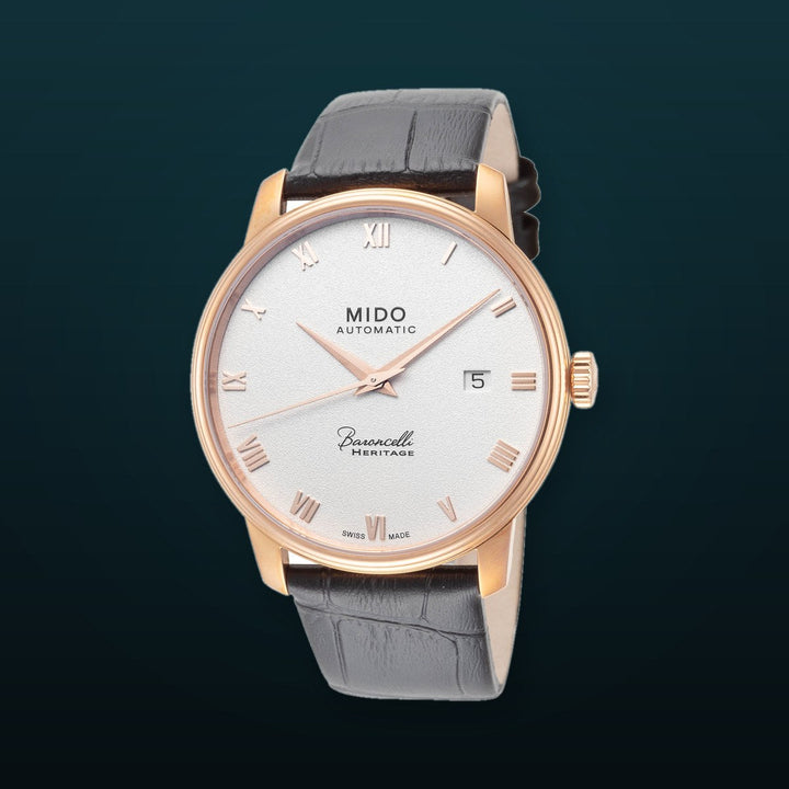 Mido 39mm / Black / Silver | Silver Dial