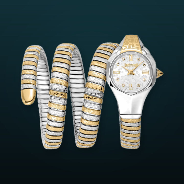 Signature Snake 22mm / Silver / Silver and Gold | Silver Dial