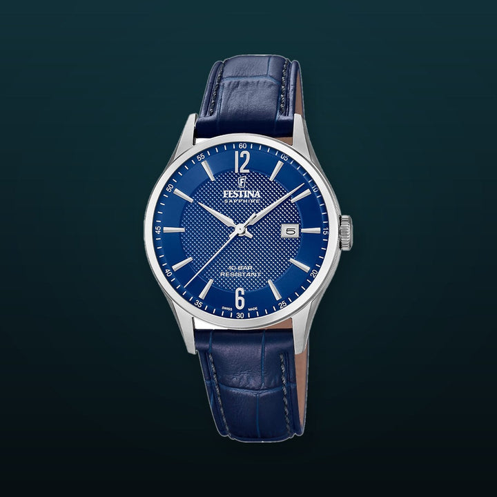 CLASSIC LEATHER Blue Dial