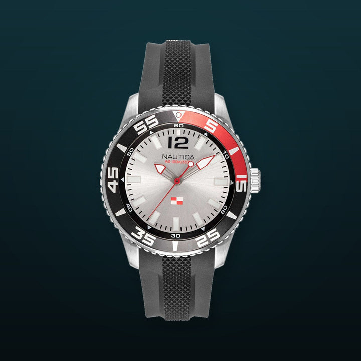 Pacific Beach Black / Stainless Steel | White Dial
