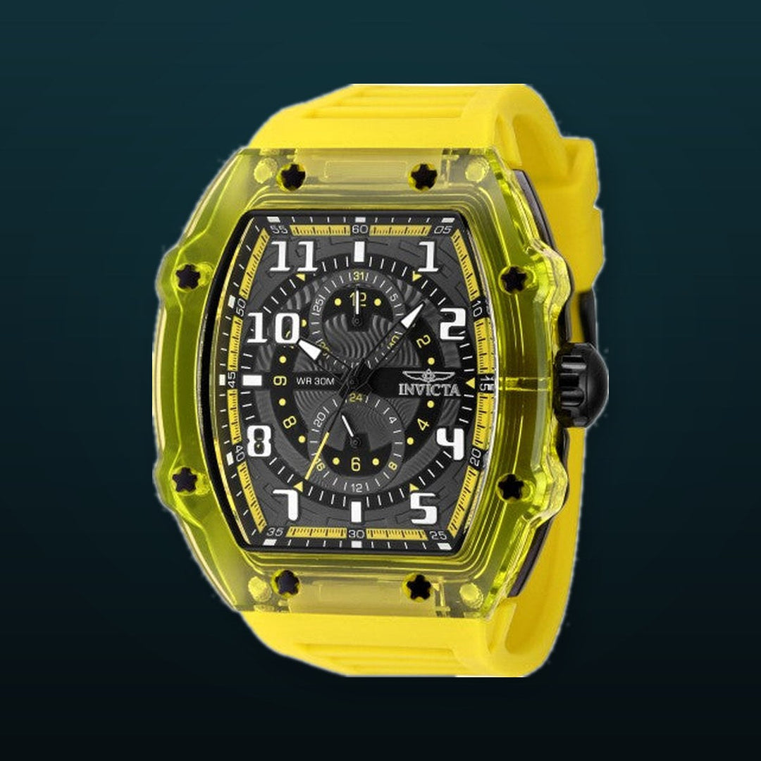 Racing 48.5mm / Dark Grey / Yellow | Dark Grey Dial