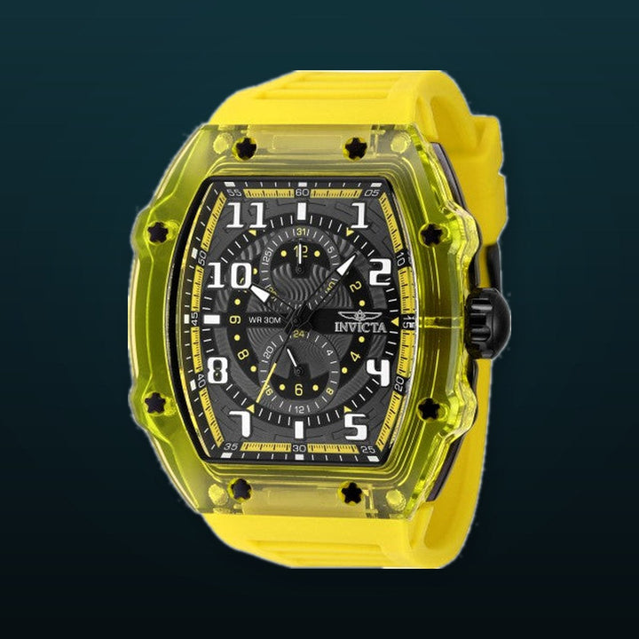 Racing 48.5mm / Dark Grey / Yellow | Dark Grey Dial