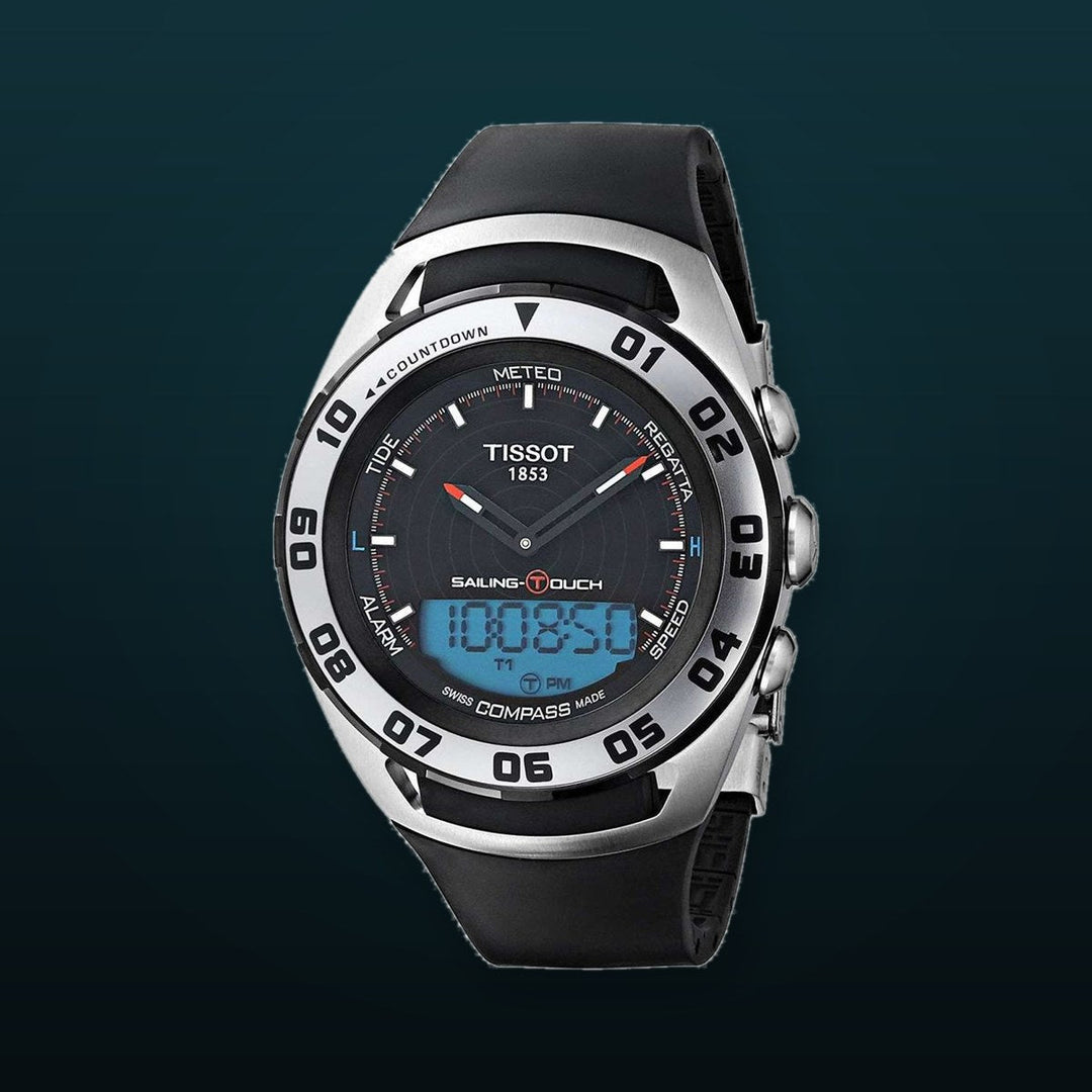 Sailing Touch Men's Watch Blue / Stainless 45mm | Black Dial