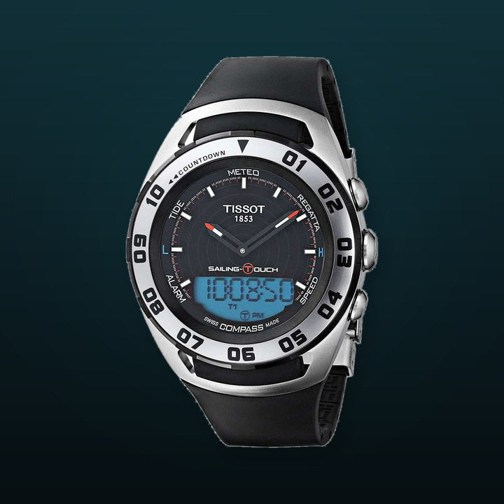 Sailing Touch Men's Watch Blue / Stainless 45mm | Black Dial