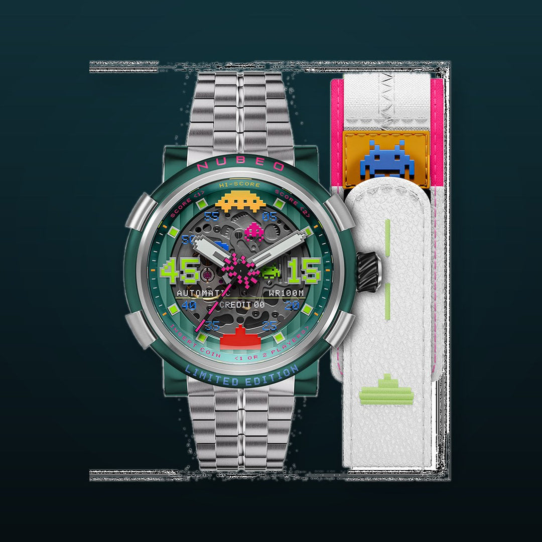 Orion Automatic Space Invaders Limited Edition Green / Stainless Steel | Green Dial