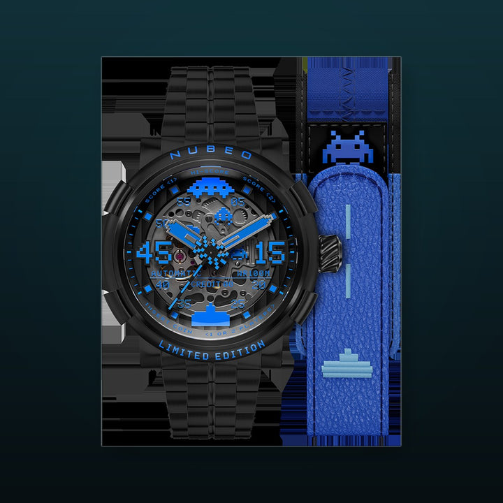 Orion Automatic Space Invaders Limited Edition Black / Stainless Steel | Black Dial