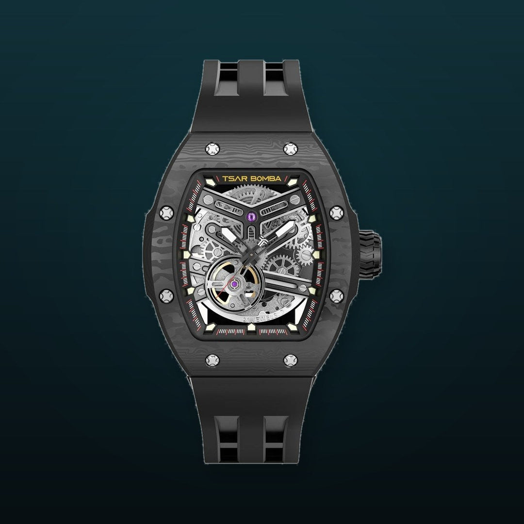Atomic black /white | Black Dial