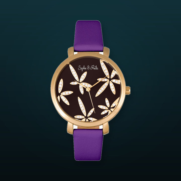 Key West w/ Swarovski Crystals Gold/Purple