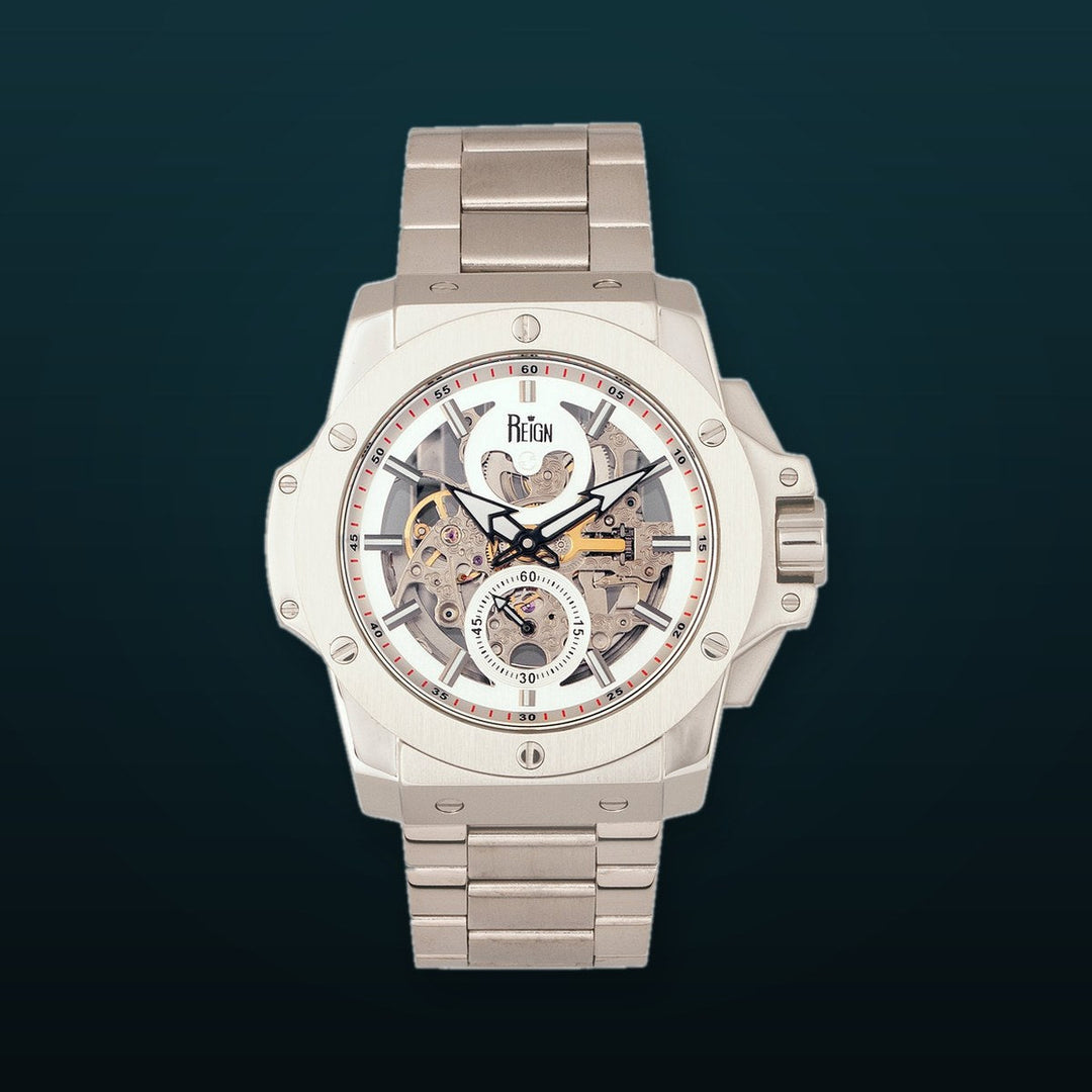 Commodus Bracelet Silver | Silver Dial