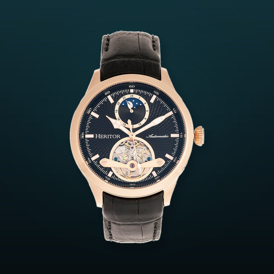 Gregory Rose Gold/Black | Black Dial