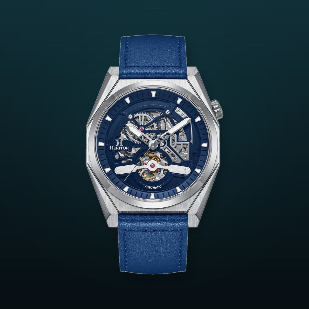 Amadeus Skeleton Watch Blue / Silver | Blue Dial
