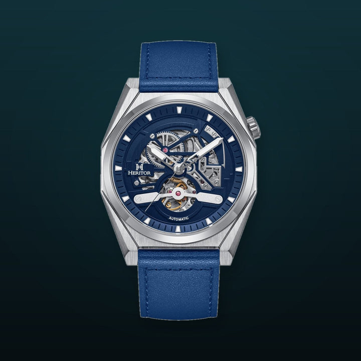 Amadeus Skeleton Watch Blue / Silver | Blue Dial