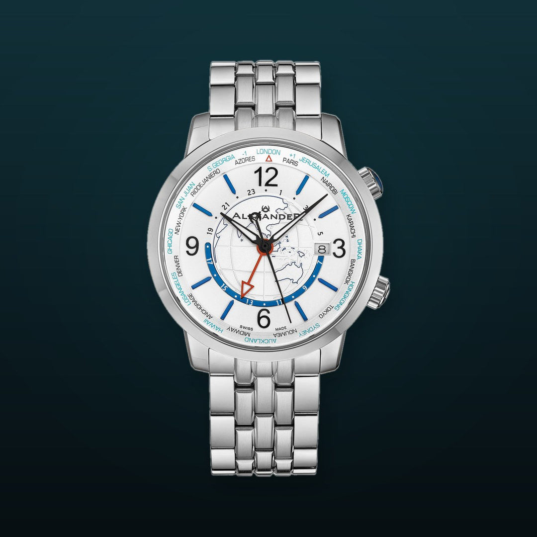 A171B-01 Silver/Stainless Steel | Silver Dial