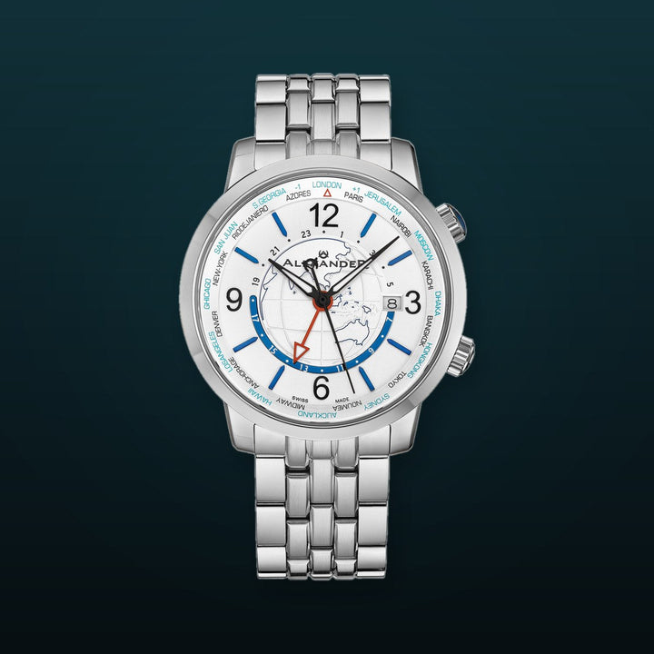 A171B-01 Silver/Stainless Steel | Silver Dial